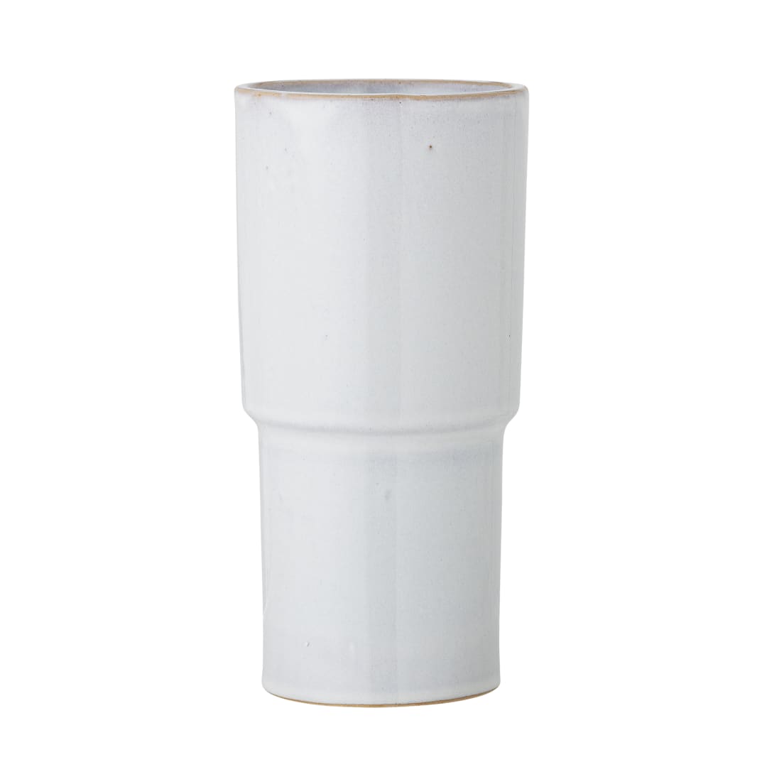 82061818 - Marji Vase, White, Stoneware STOCK: 297