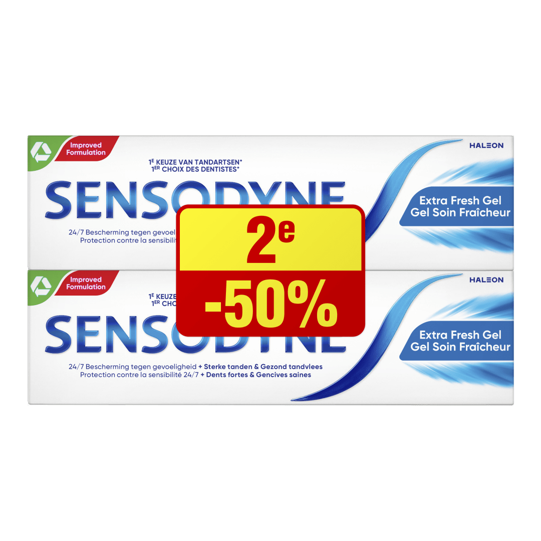 Sensodyne Extra Fresh Gel Dentifrice - Promo pack - 2E -50%