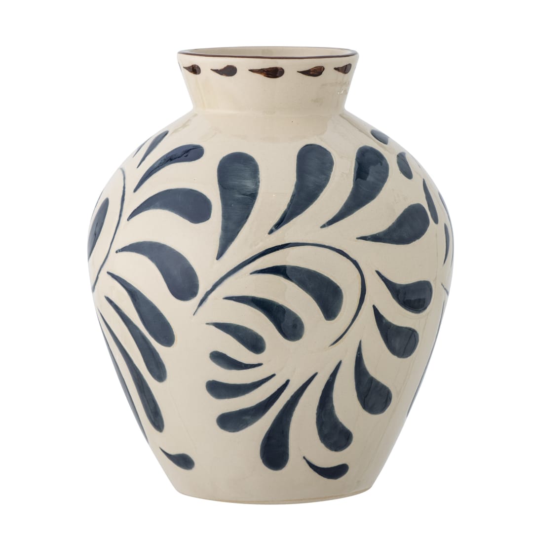 82062057 - Heikki Vase, Blue, Stoneware STOCK: 2