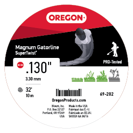 Oregon Magnum Gatorline Supertwist Trimmer Line, .130 Inch by 32 Foot