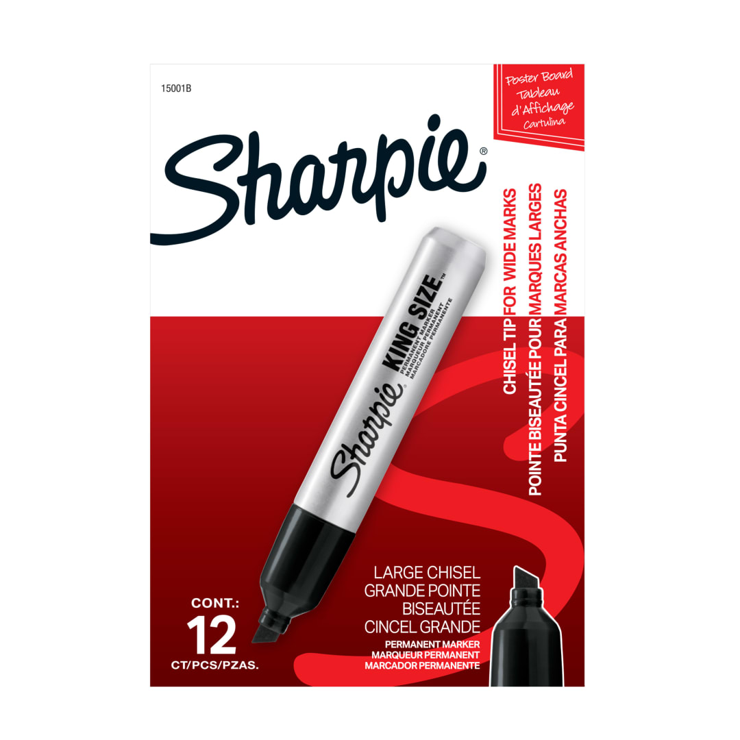 SHARPIE PM KING SIZE BLACK OS12 TRI