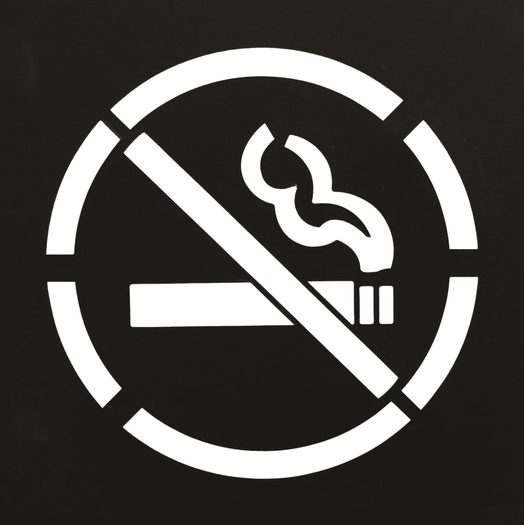 Stencil-(No Smoking Symbol) 15-1/2"Diameter PVC
