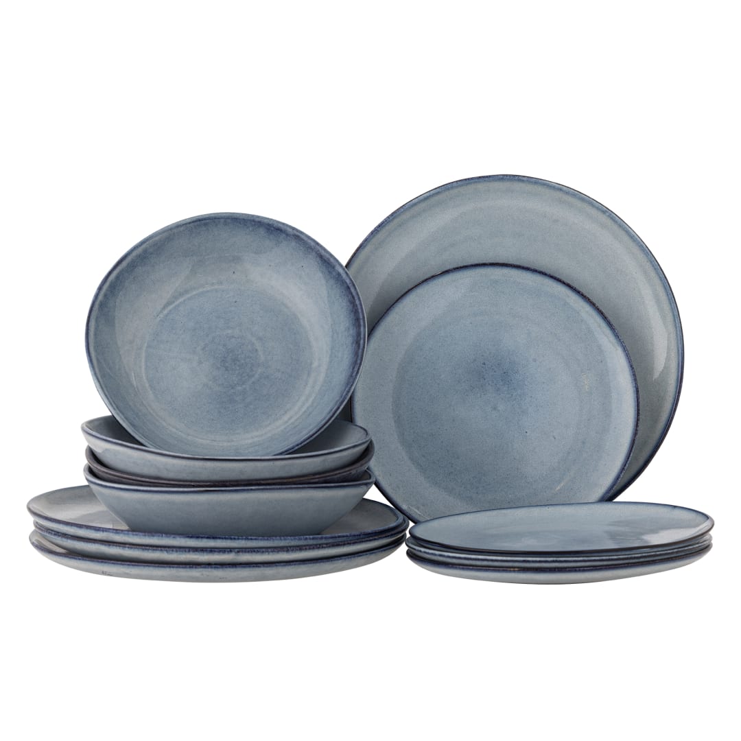 82068305 - Sandrine Dinnerware Set, Blue, Stoneware STOCK: 145