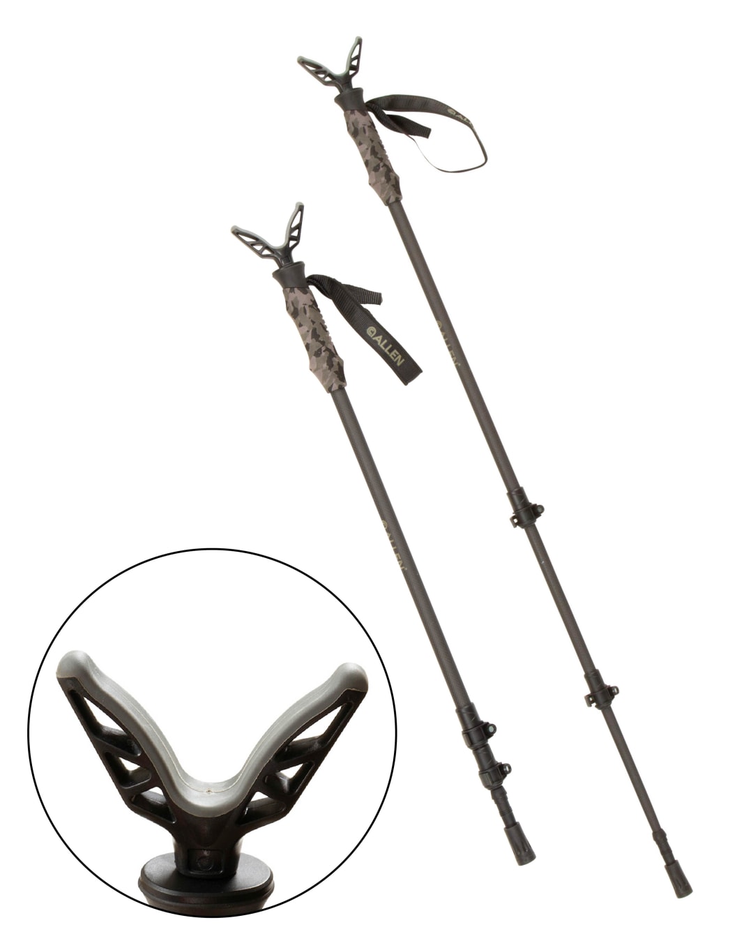 Allen Company Premium Carbon Fiber Shooting Stick with Adjustable Cams, Black