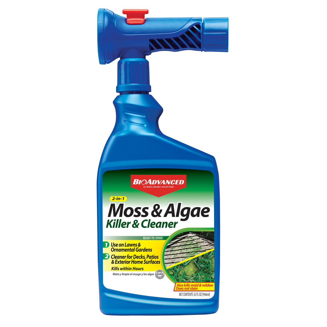 704710B, BioAdvanced 2-in-1 Moss & Algae Killer, Ready-To-Spray, 32 FOZ