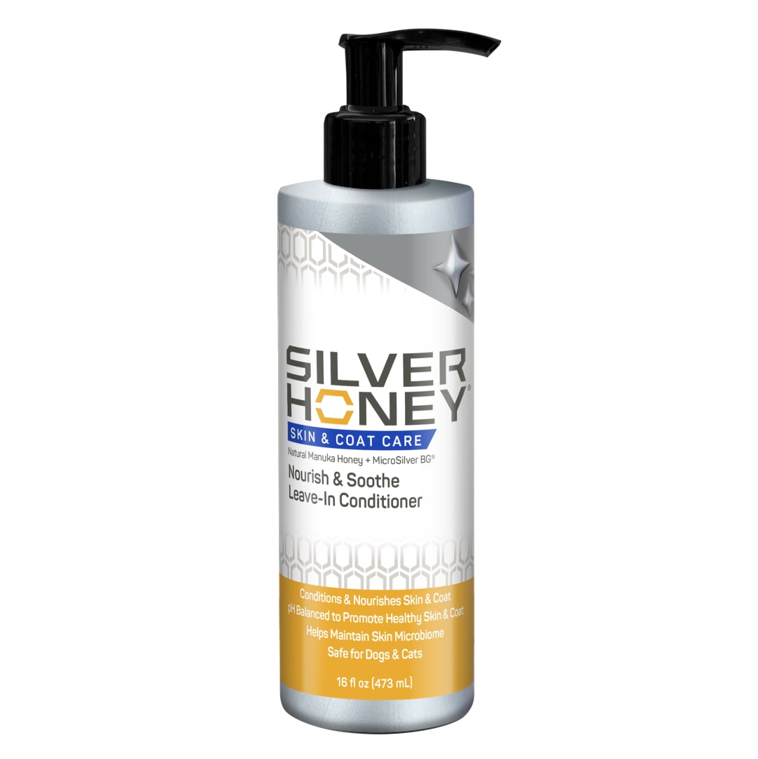 Silver Honey® Skin & Coat Care Nourish & Soothe Leave-In Conditioner 16 fl oz (473 ml) Pump Bottle