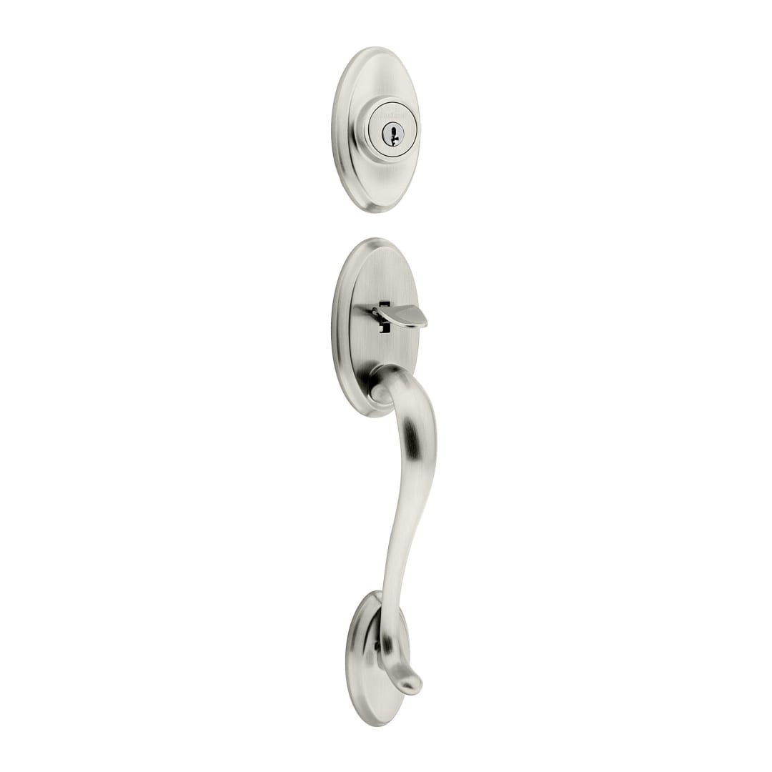 Shelburne Double Cylinder Exterior Only Handleset in Satin Nickel