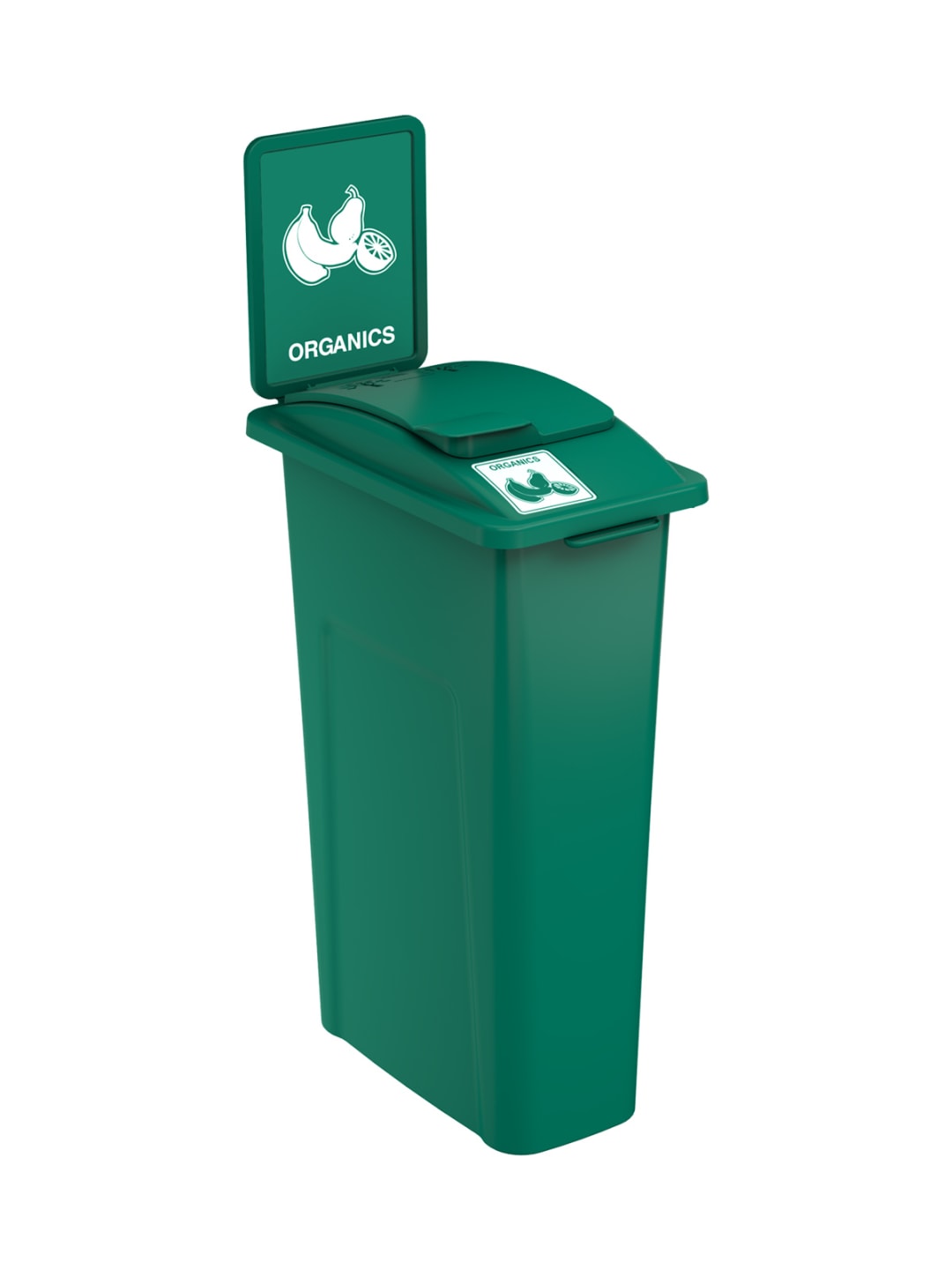WASTE WATCHER - Single - Kit - Standard - Organics - Vented Lift - Dark Green