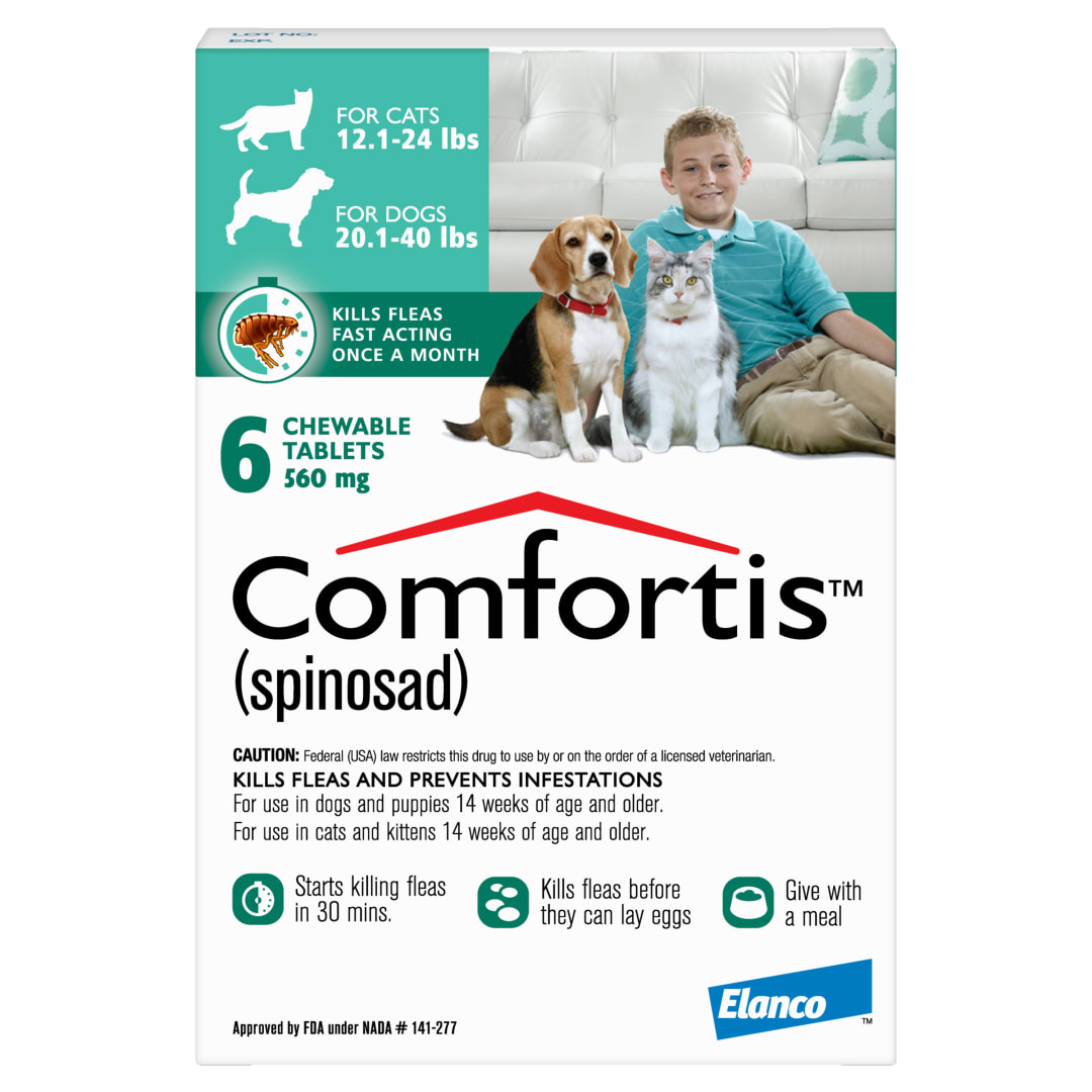 Comfortis -6 doses/card - Green (560 mg)