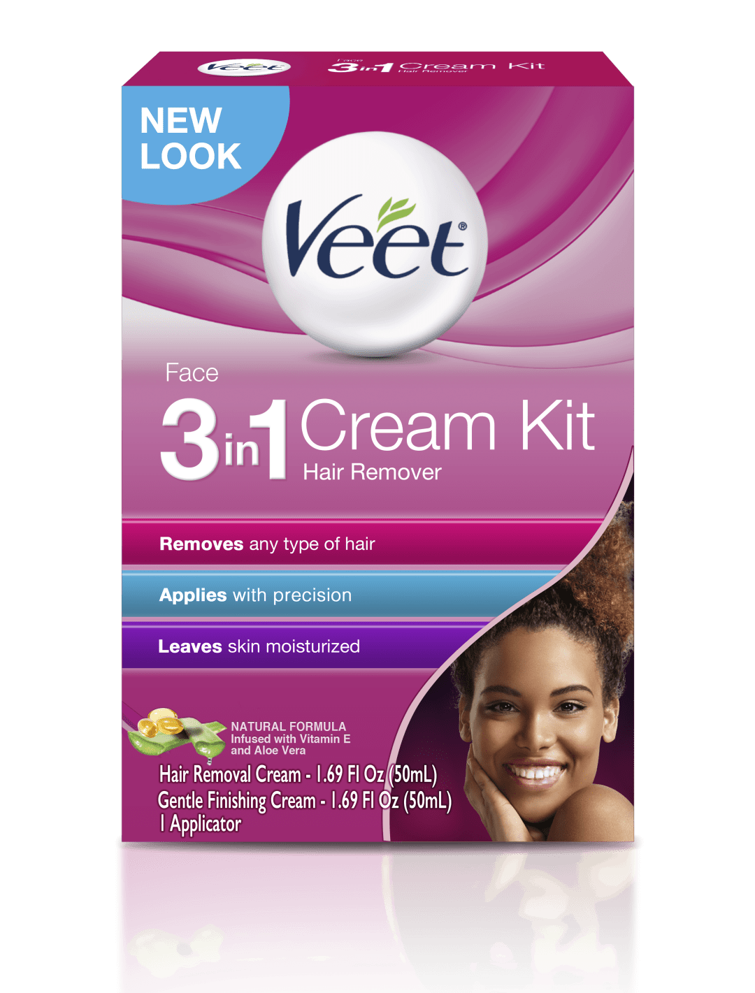 VEET® Facial Hair Cream Kit - 6/(2x50) ml.