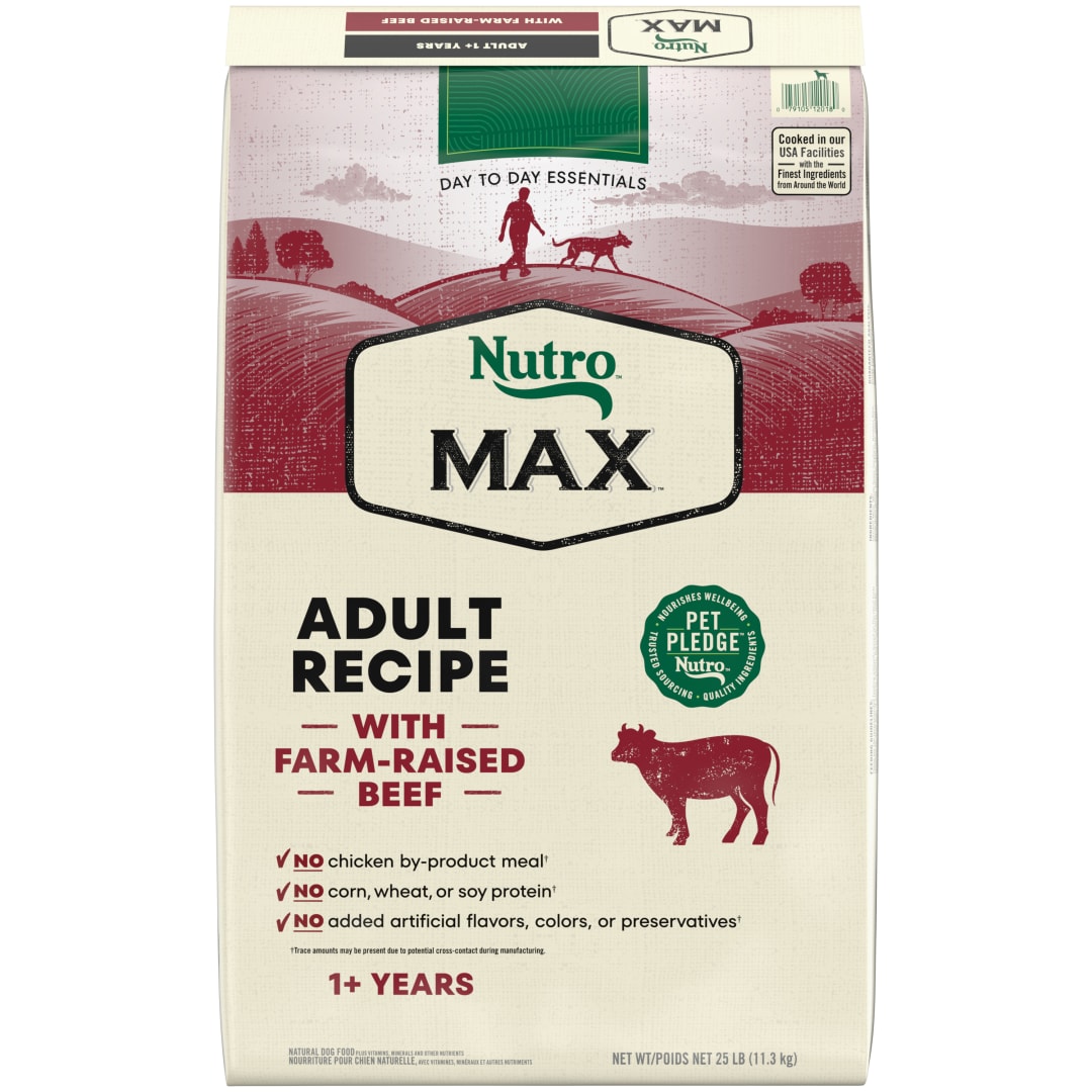 Nutro Max Adult Dry Dog Food with Beef, 25 lb. Bag