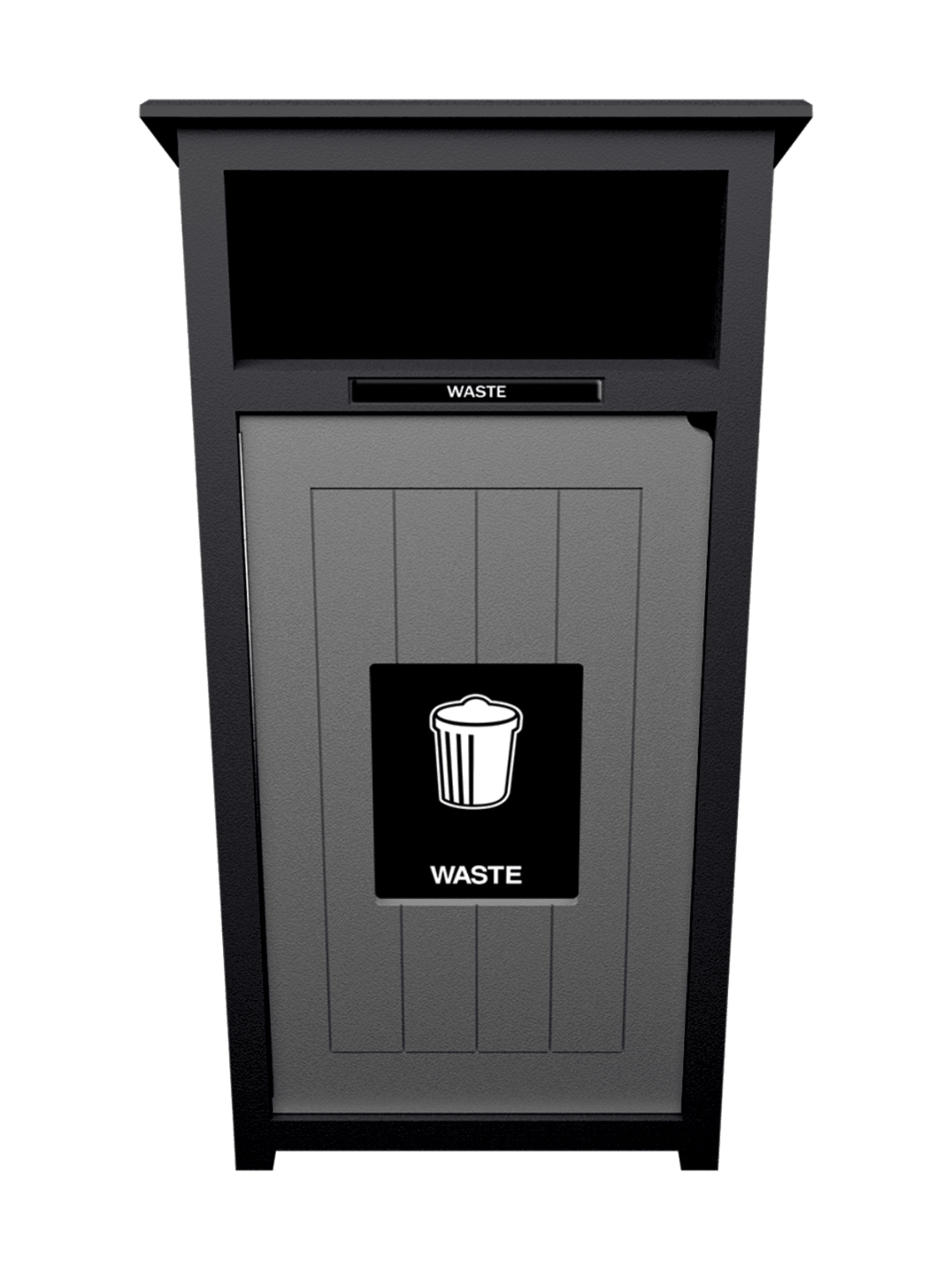  AURA - Single - Unit - Waste - Full - Black-Grey