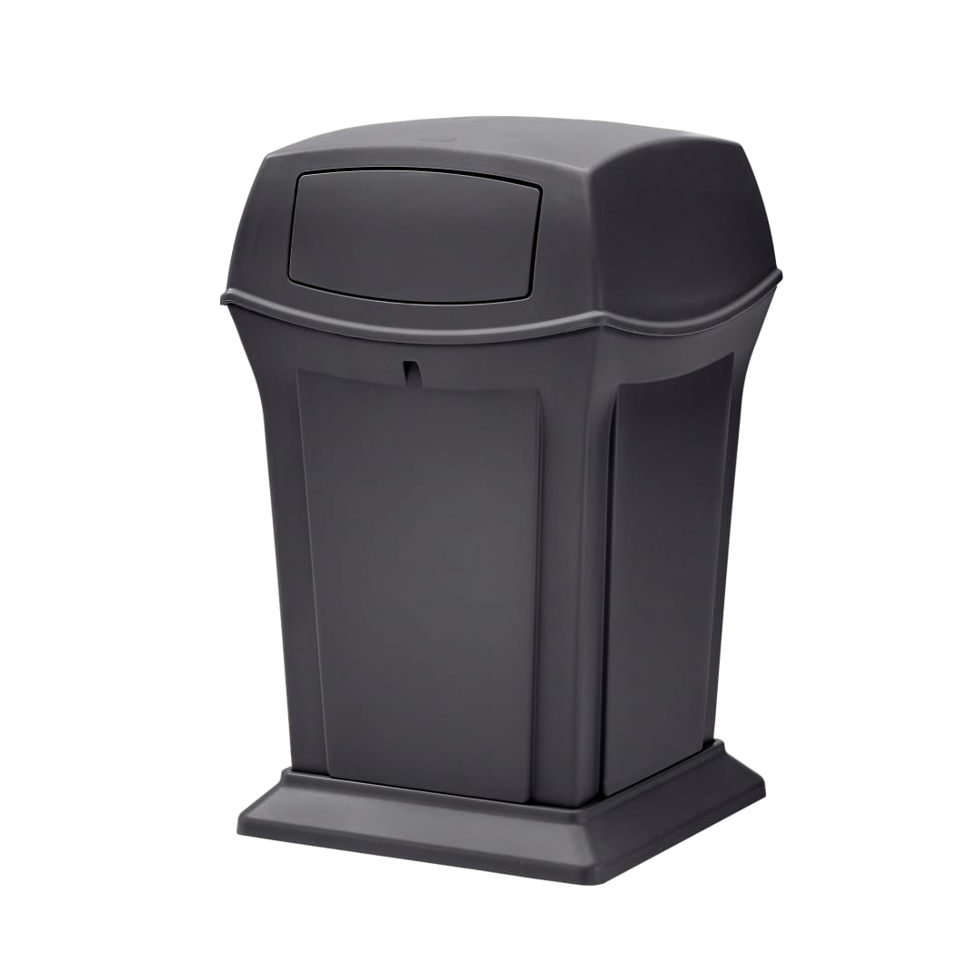 Poubelle Ranger de 170 L avec 2 portes de Rubbermaid Commercial Products, noire