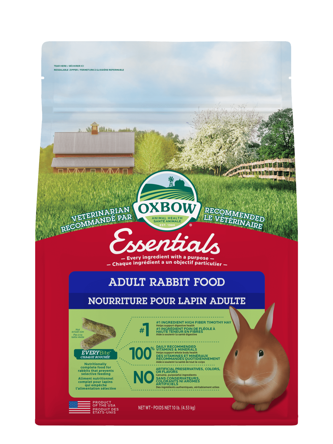 Essentials Adult Rabbit Food - 10 lb, Canada Version