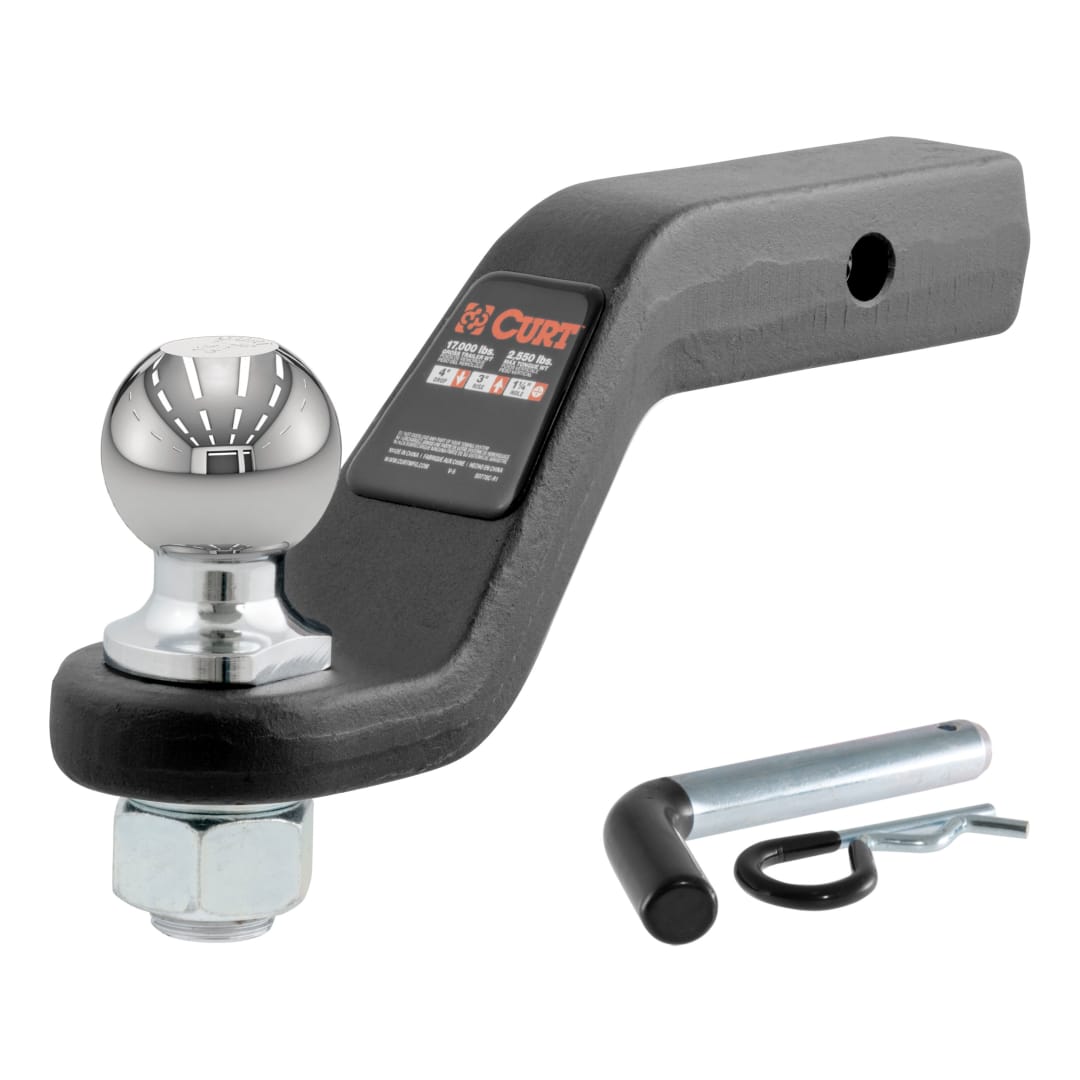 CURT Loaded Forged Ball Mount with 2-5/16" Ball (2" Shank, 15,000 lbs., 4" Drop) #45332