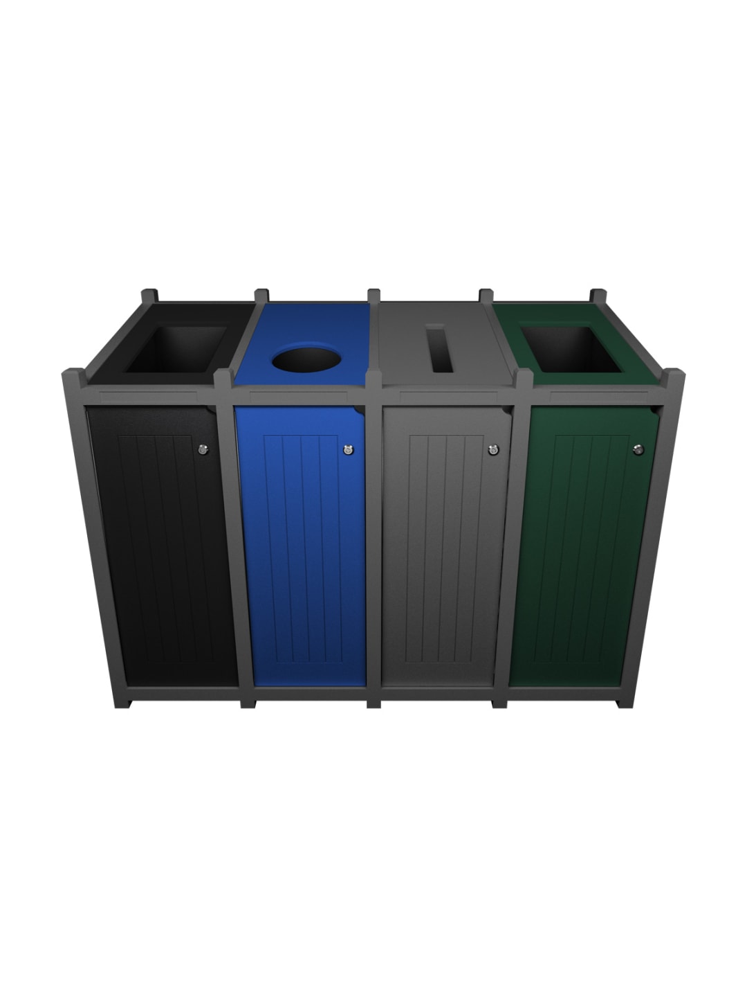  VENTURE - Quad - Unit - Full-Circle-Slot-Full - Grey-Black-Blue-Grey-Green