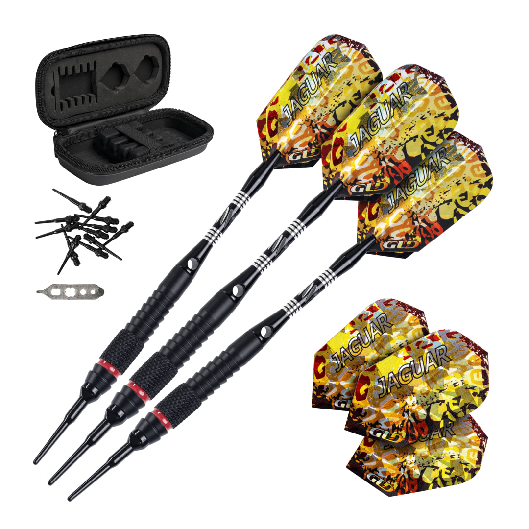 Viper Jaguar 80% Tungsten Soft Tip Darts 1 Small Knurled Ring 18 Grams