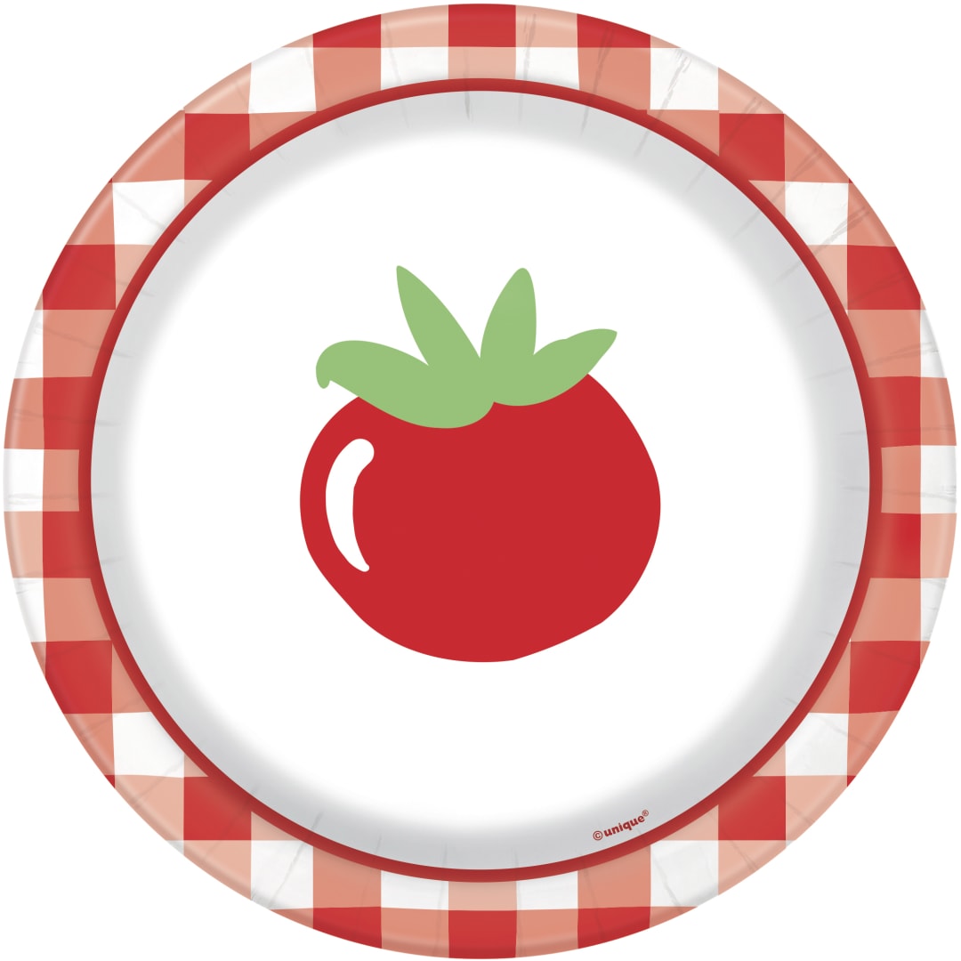 BBQ Party Round 7" Dessert Plates, 8ct