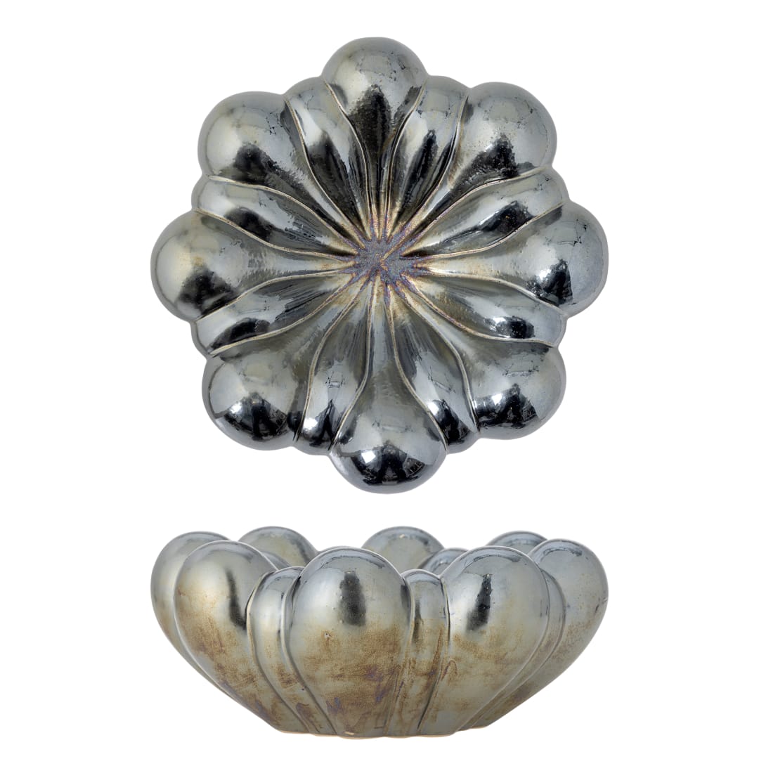 82072630 - Sheeran Bowl, Silver, Stoneware STOCK: 300