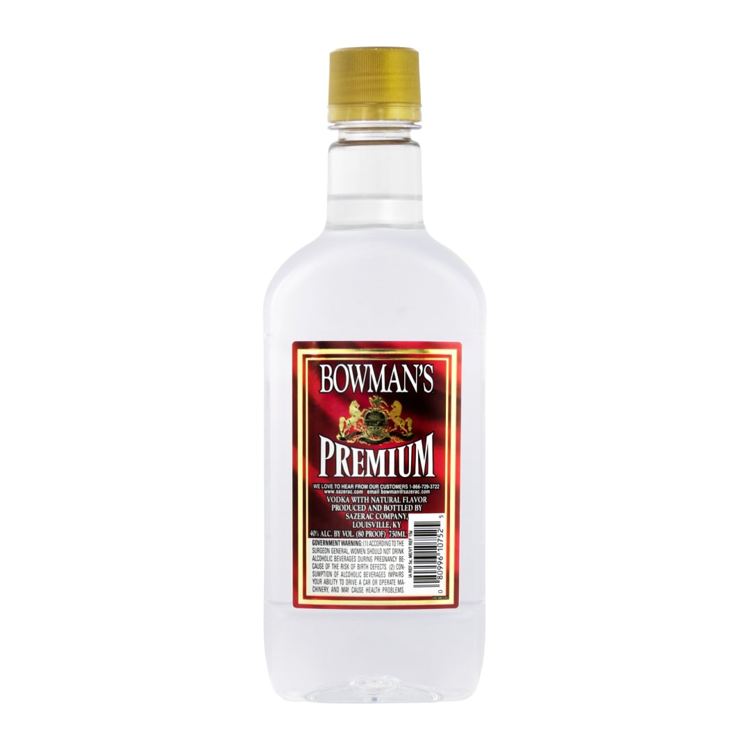 Bowman's Vodka 750ml Plastic Bottle 80 Proof