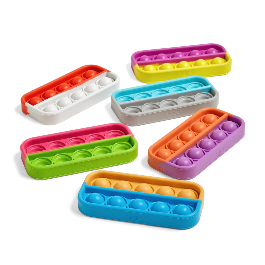 Sensory Bubble Popper, Ten Frame, Rectangular Shap