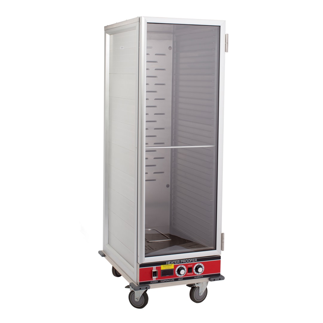 BevLes Full Size Non-Insulated HPC Proofing & Holding Cabinet, 1 Clear Door, in Silver (HPC-6836)