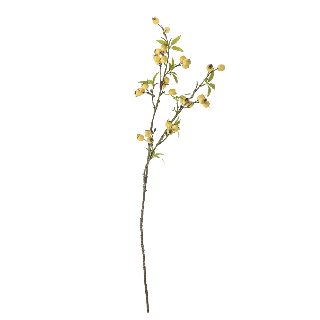 82061509 - Hawthorn Branch, Yellow, Artificial Flowers STOCK: 300