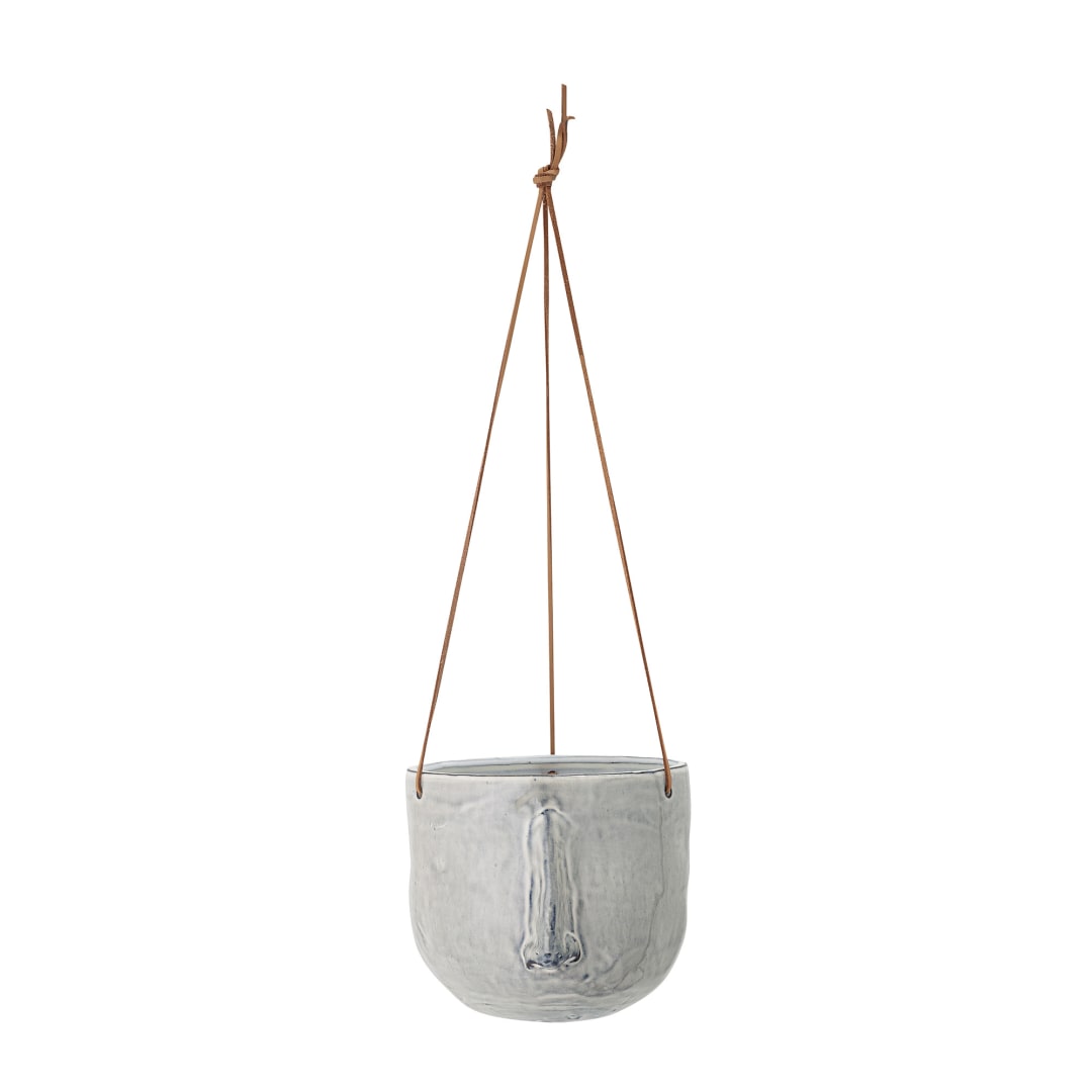 82048983 - Ileana Flowerpot, Hanging, Grey, Stoneware STOCK: 12