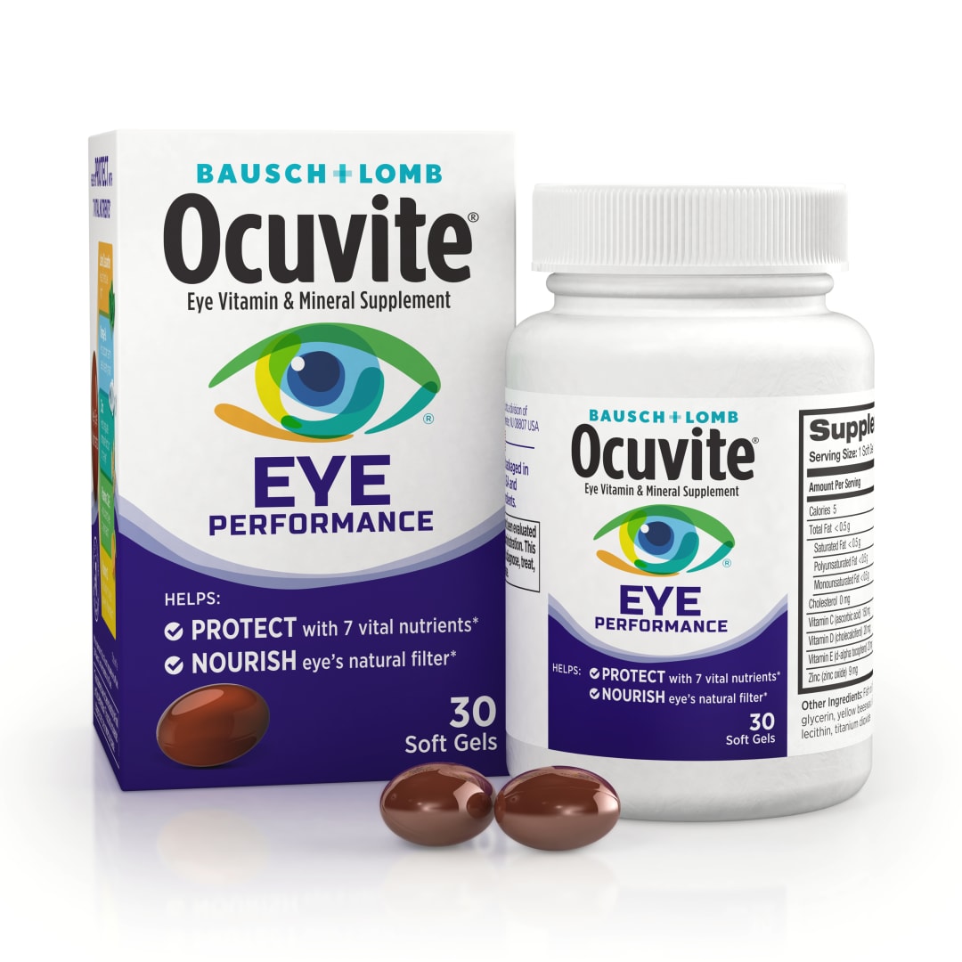 Ocuvite Eye Performance Vitamin & Mineral Supplement 30 ct Soft Gels