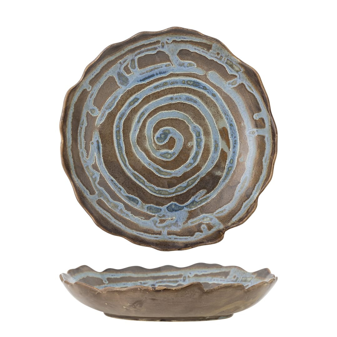 82072543 - Marjorie Tray, Blue, Stoneware STOCK: 268