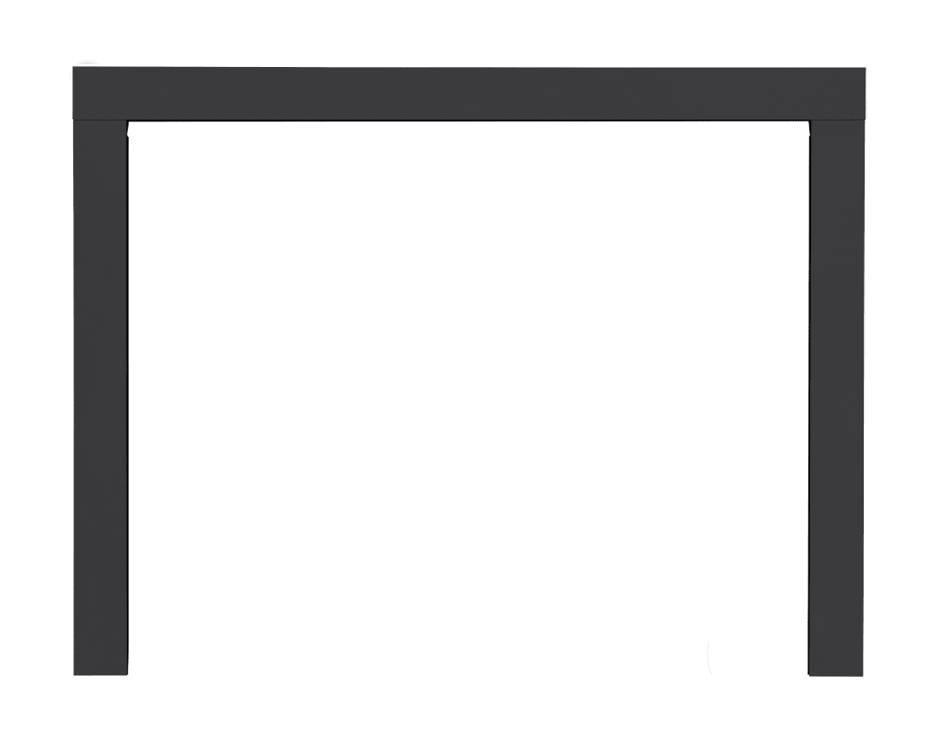 Finishing Trim - 3" Black, 3 or 4-Sided for Ascent™ X 42/42