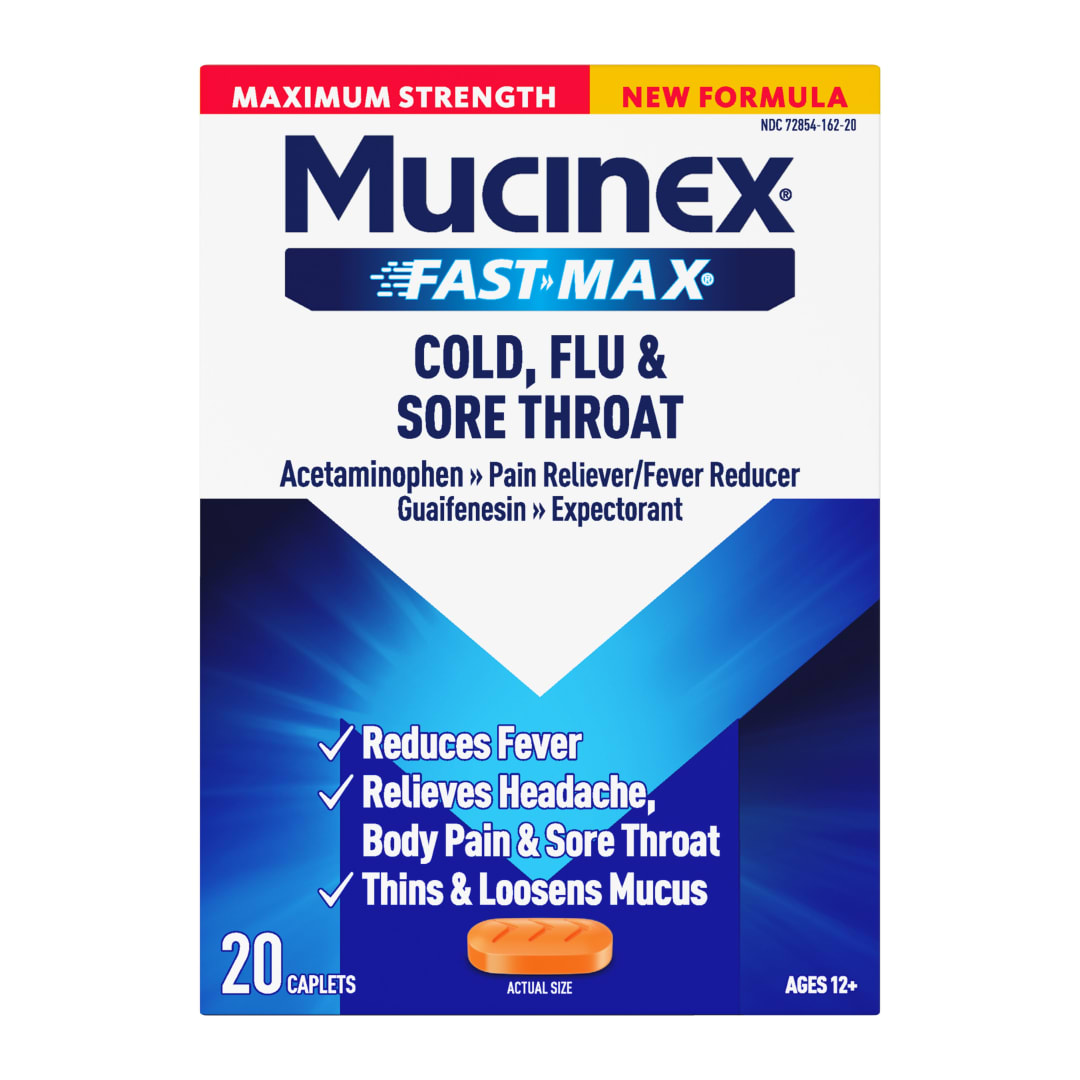 MUCINEX® FAST-MAX® Caplets - Cold, Flu & Sore Throat 24/20 ct.