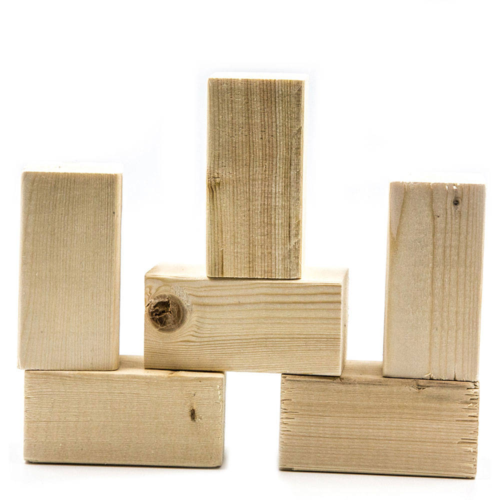 BLOCKS, WOOD 3X1.5X1.5" PK/12