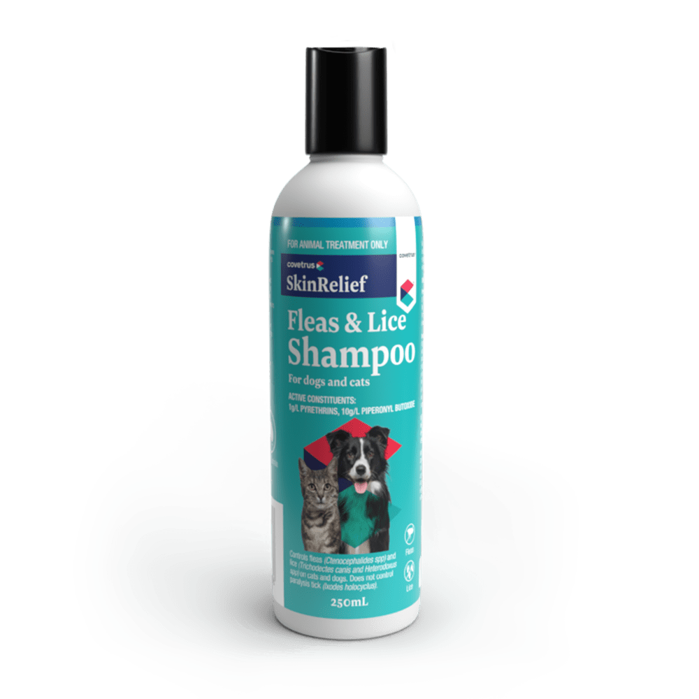 Covetrus SkinRelief Fleas &amp; Lice Shampoo, 250mL