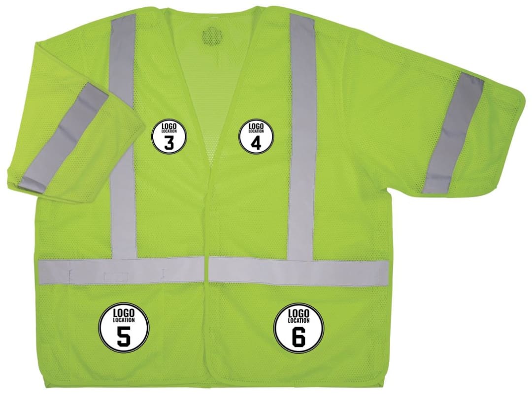 GloWear 8315BA Hi-Vis Breakaway Safety Vest - Type R, Class 3, Hook & Loop