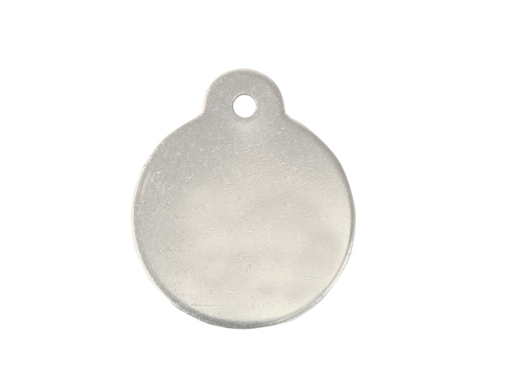 Tag-Round with Ear 1-1/4" Aluminum 25 Pack