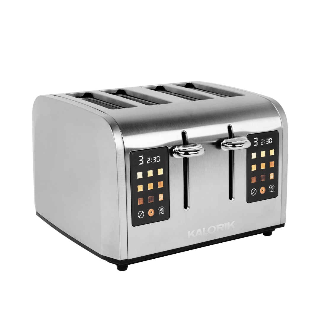 Kalorik 4-Slice Toaster with Full Touch Screen Shade Selector, in Stainless Steel (TO52302SS)