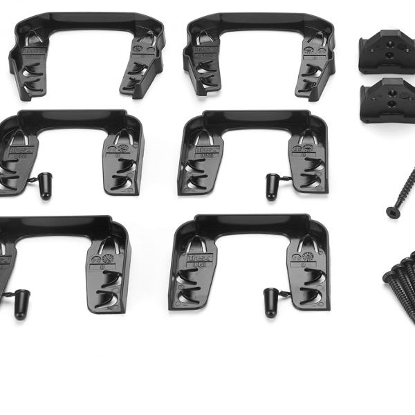 Trex Transcend® Mounting Hardware for Cut Rails in Horizontal Charcoal Black