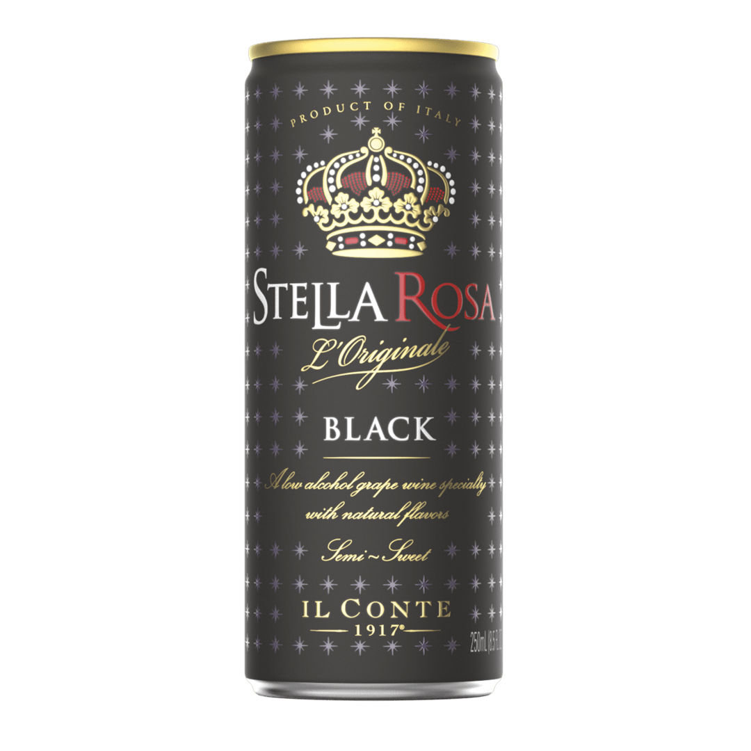 Stella Rosa Black Semi-Sparkling Red Wine 250 ml Can (Individual Can)