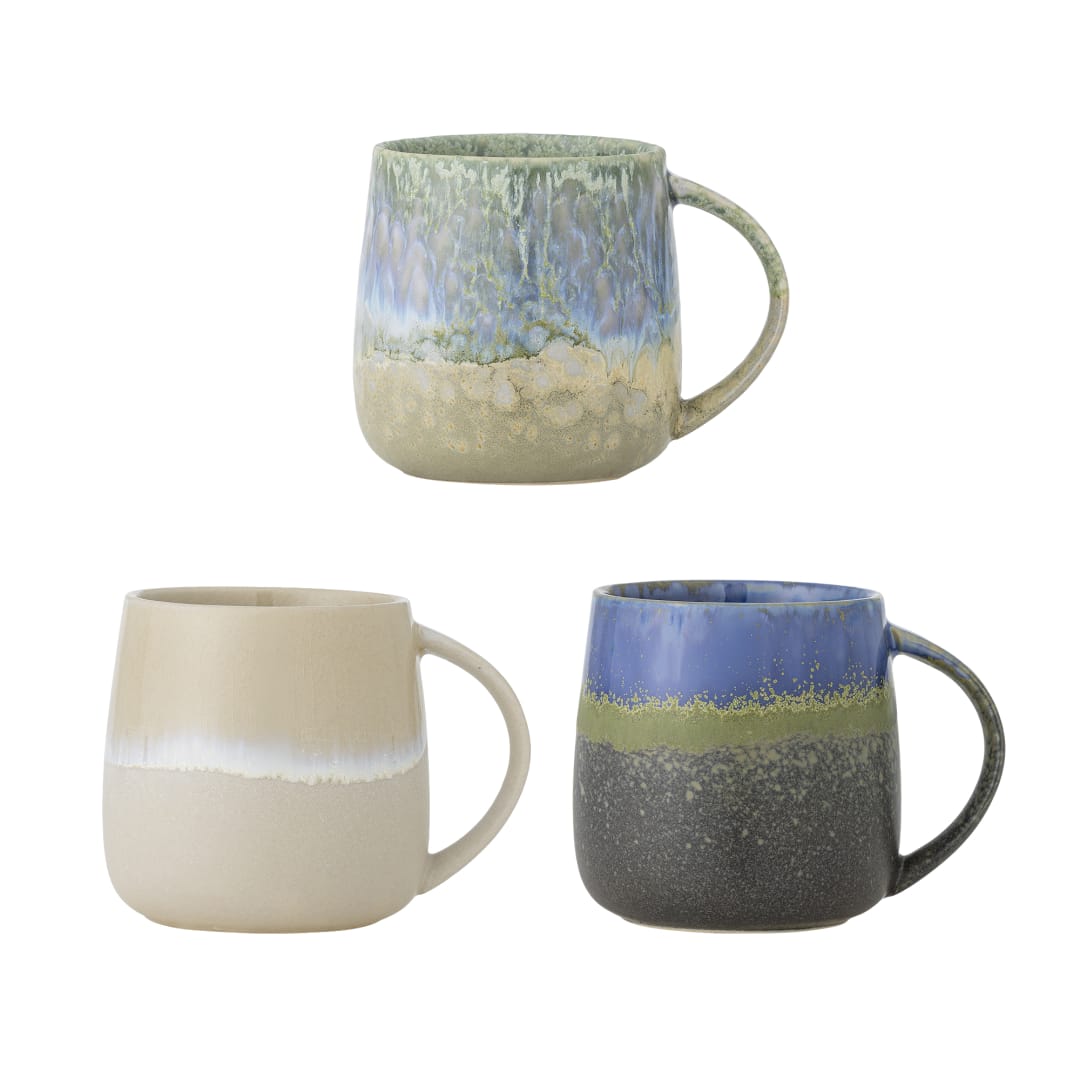 82072530 - Cloe Mug, Blue, Stoneware STOCK: 300