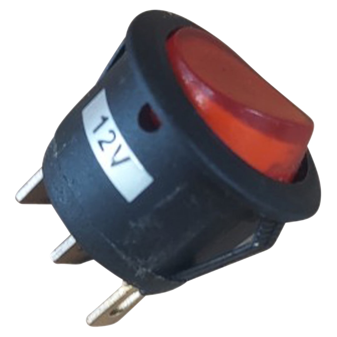 Wastebuilt® Replacement for Ariozan Refuse Systems Rocker Switch, Red
