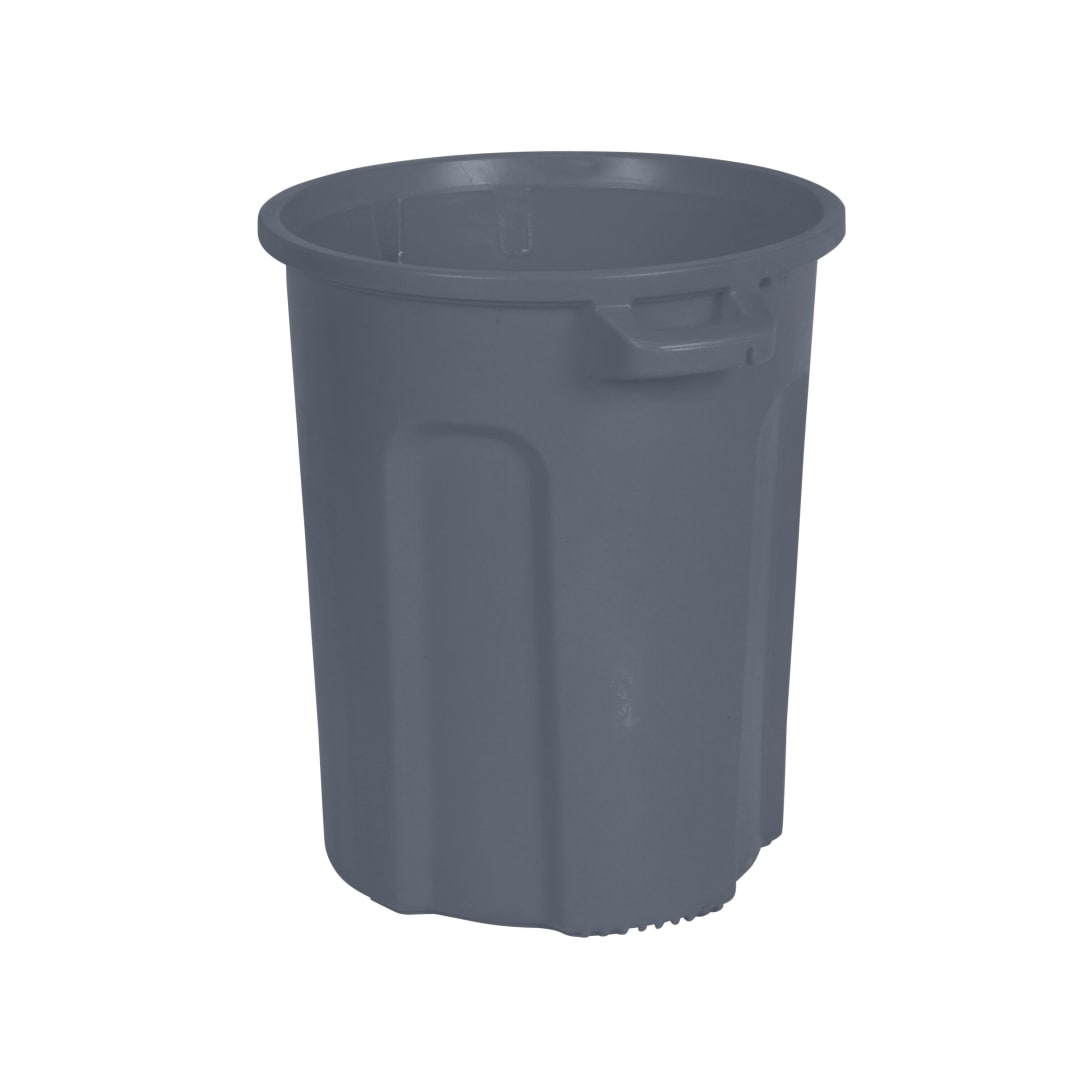 20 Gal. Round Trash Can with Lift Handle - Dark Gray Granite
