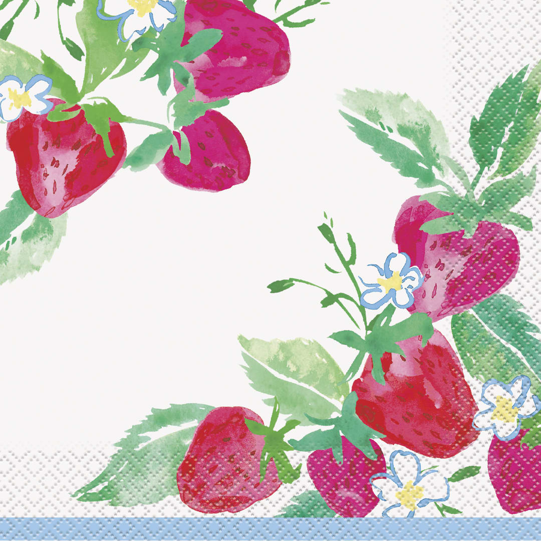 Sweet Strawberry Luncheon Napkins, 16ct