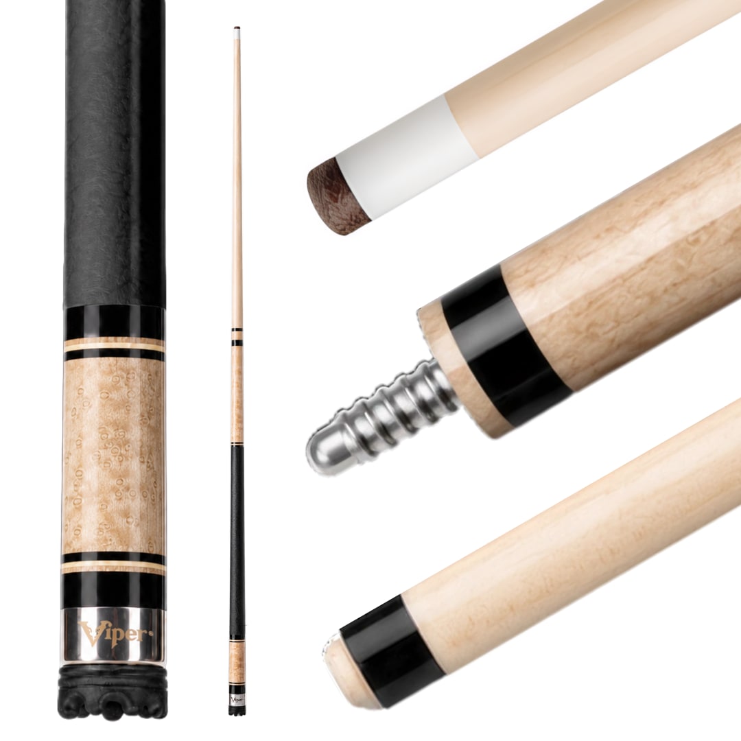 Viper Naturals Birdseye Billiard/Pool Cue Stick 18 Ounce