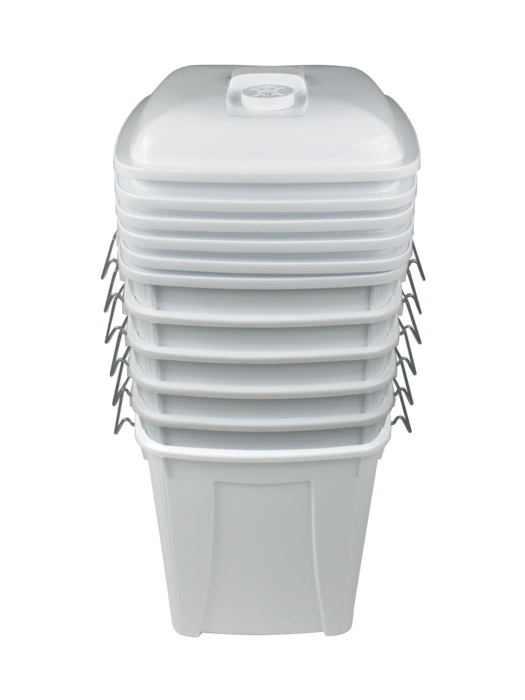  DIAPER PAIL (6 Pack) - Single - Kit - 14 G - Vented Lift - White