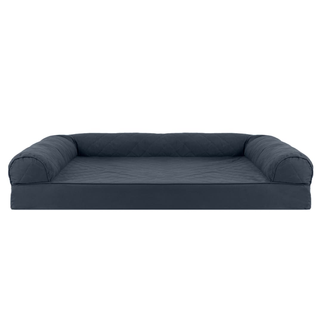 JM- Quilted Memory Top Sofa Pet Bed - Iron Gray