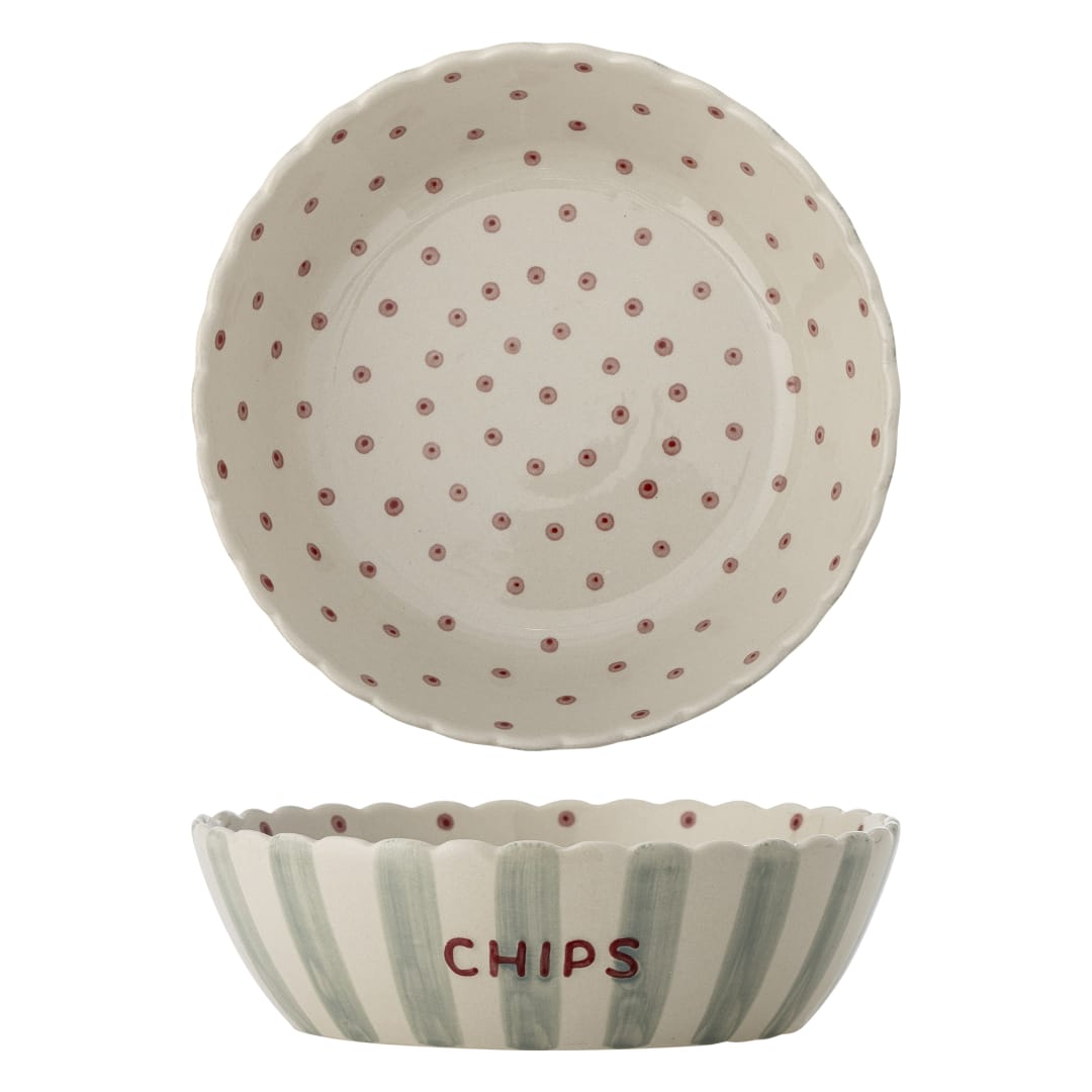 82069736 - Chip Bowl, Blue, Stoneware STOCK: 0