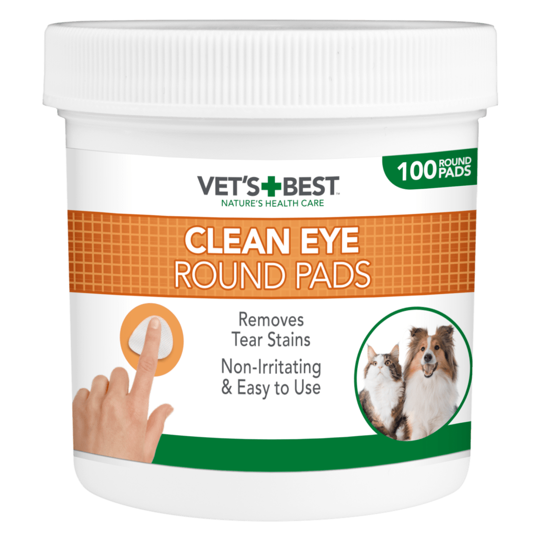 Vet's Best Clean Eye Round Pads - 100 Pack