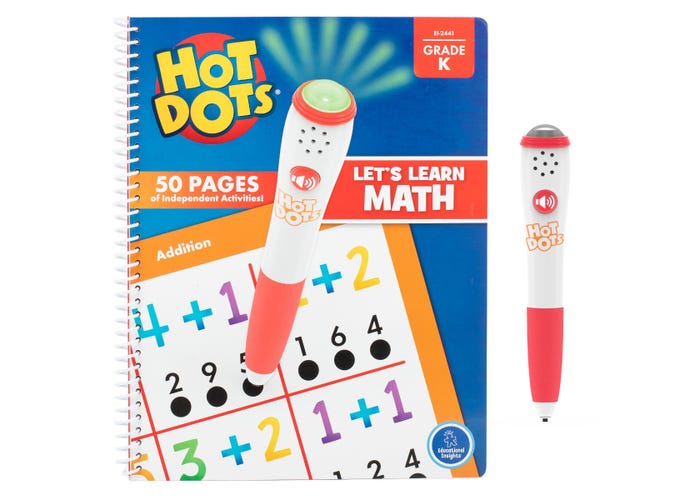 HOT DOTS LET'S LEARN MATH, KINDERGARTEN