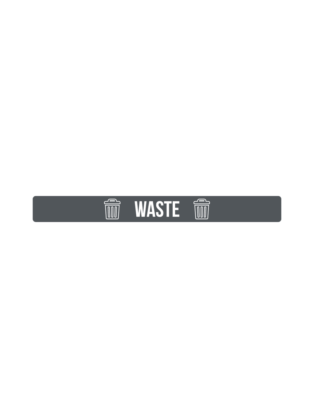 FUSION - Label - Front-Load - Waste - Dark Grey